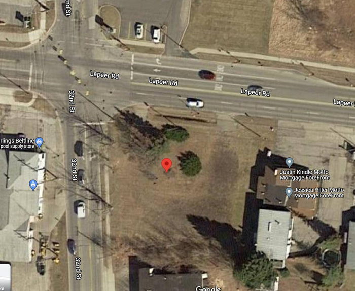 Teetzels Brick Motel (Penno Motel) - 2022 Aerial - Empty Lot (newer photo)